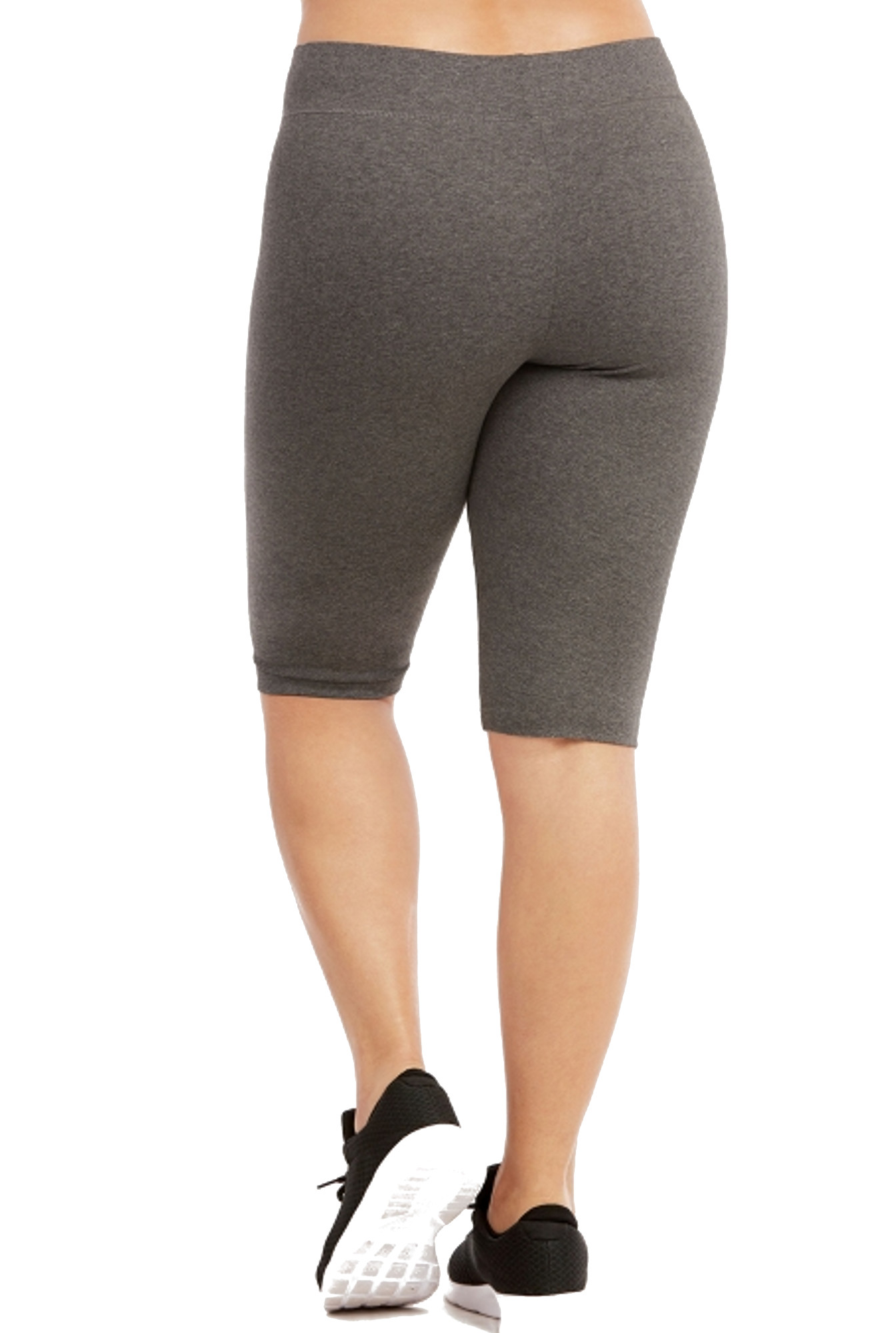 Andrew Marc Women's Bike Shorts - High Waisted With Pockets, Black, Large - View #3